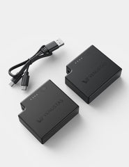 [Upgraded] 2PCS 7.4V Batteries For Heated Gloves/Socks (19Wh), 2.5K