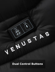 Heated Jacket for Unisex with Dual Control Button, 7.4V, U9001