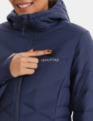 Heated Long Down Jacket 7.4V For Women, W62