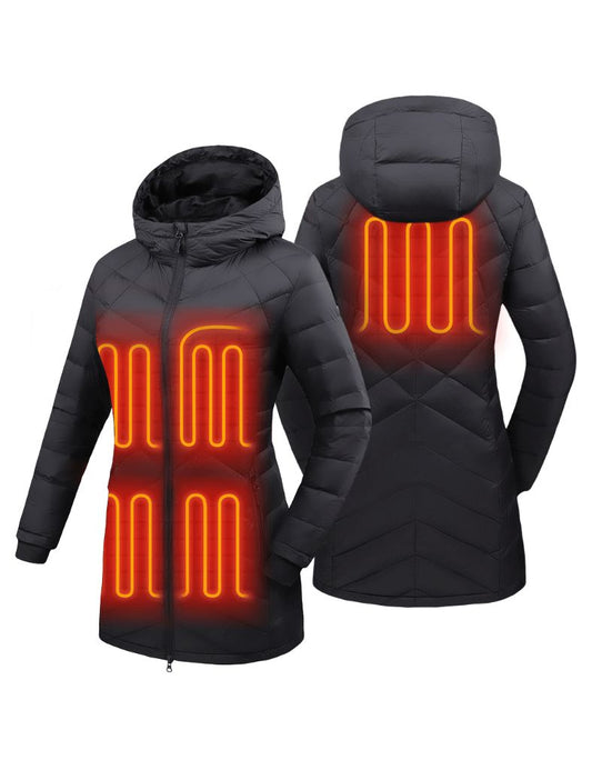 Heated Long Down Jacket 7.4V For Women, W62