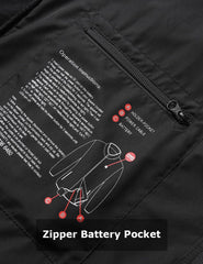 Zipper up Heated Fleece Jacket for Women 7.4V, W2136