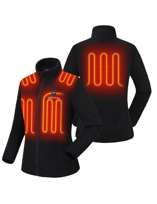 Zipper up Heated Fleece Jacket for Women 7.4V, W2136