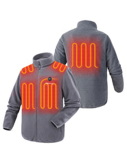 Zipper up Heated Fleece Jacket for Men 7.4V, M2136
